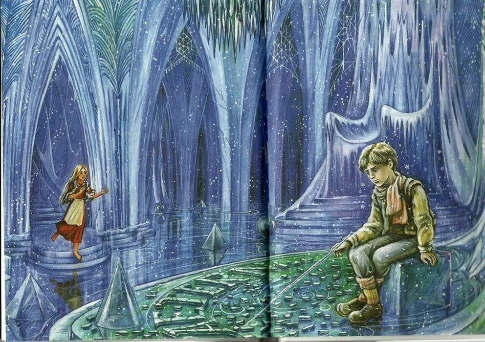 снежная королева с каем и гердой. снежная королева кай герда олень. снежная королева с каем. кай снежная королева арт. кай и герда арт.