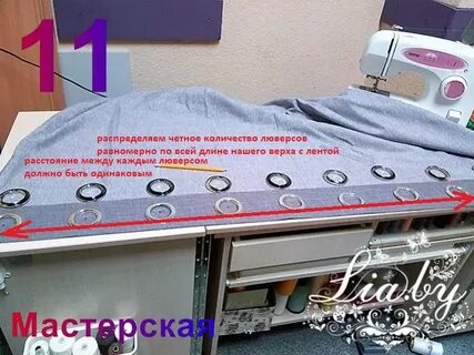 Рассчитать количество люверсов