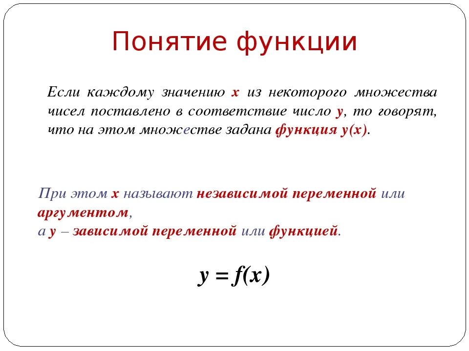 Понятие функции в алгебре. Понятие функции 8 класс. Понятие функции 7 класс Алгебра. Определение понятия функции.