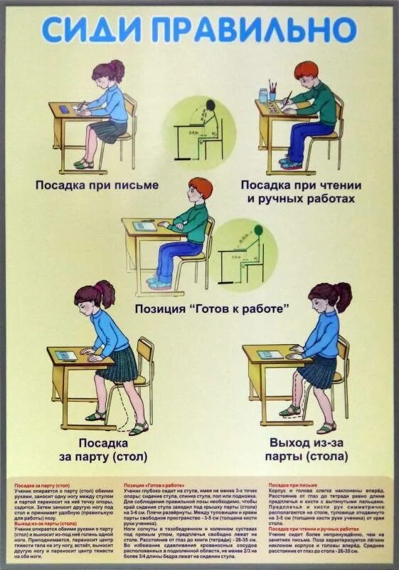 Правильная посадка при письме. Правильно сиди при письме. Правильная посадка ребенка за партой. Правильная осанка при письме. Правильная посадка за столом