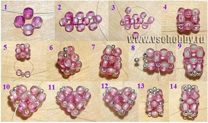 Кольцо синие сердечки 