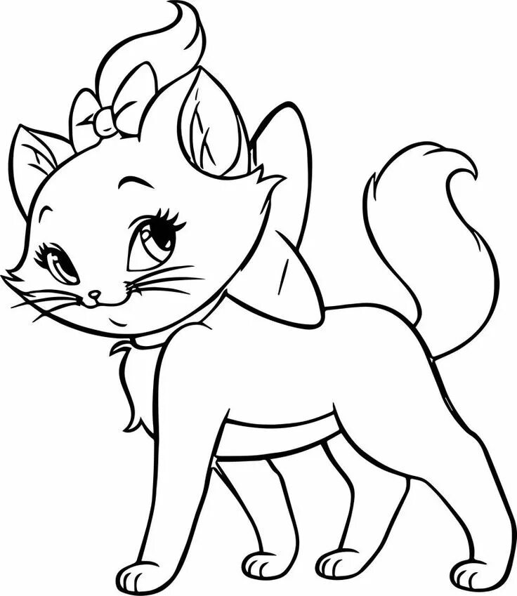 Раскраска кошка распечатать бесплатно формат а4 Pin on Картины Cat coloring page, Coloring pages, Coloring for kids