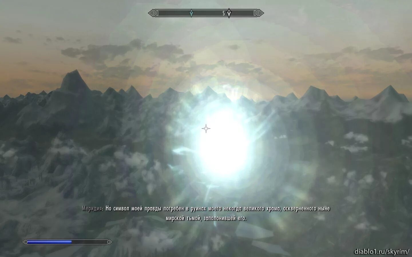 свет меридии сквозь храм