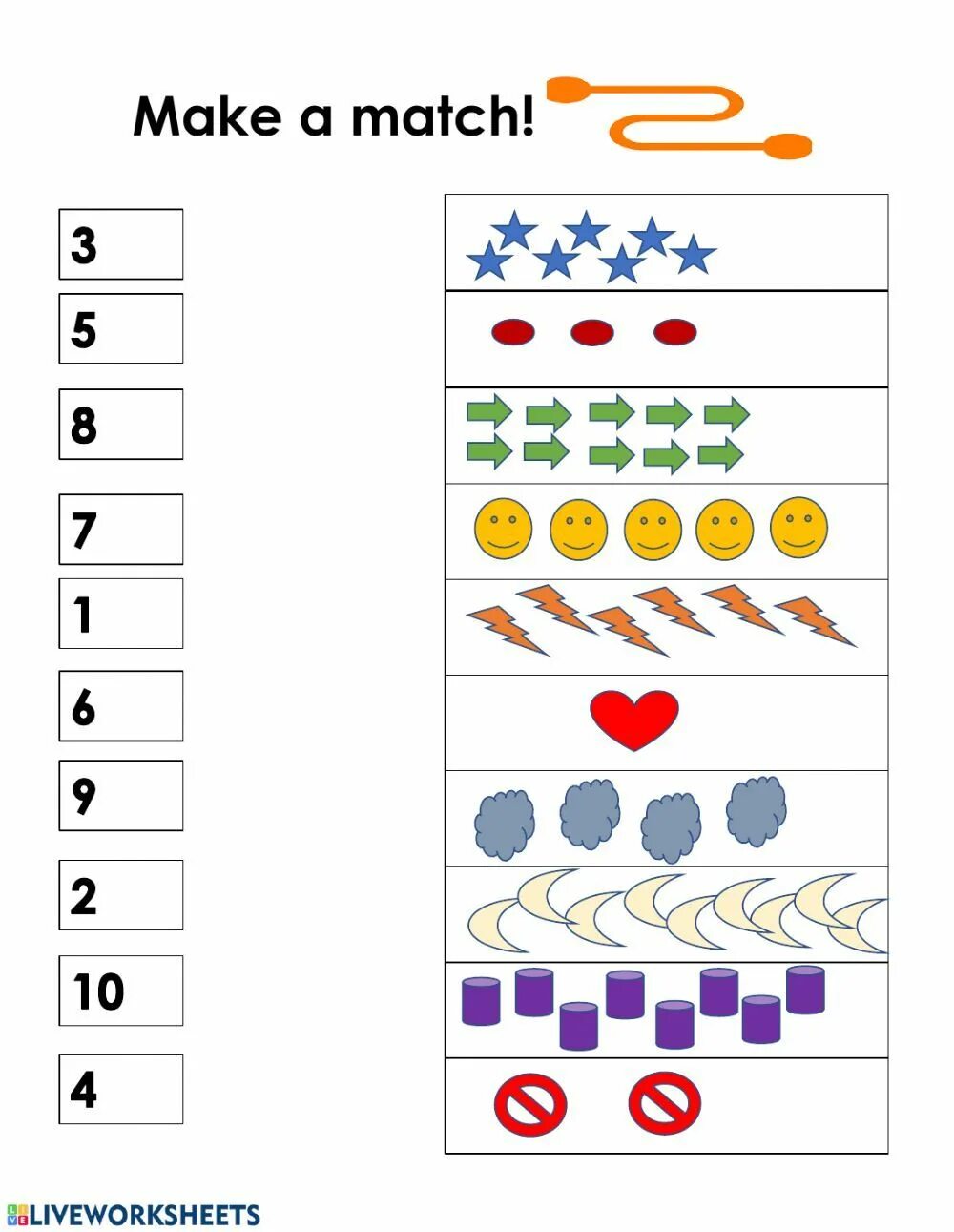 Match the numbers. Numbers 1-10 match. numbers matching exercises. 1 to 10 worksheet for kids. number 1-10 worksheet for preschool.