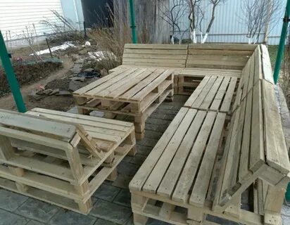 Беседка из паллетов и поддонов