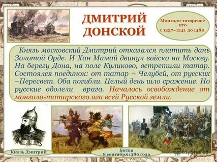 Окончание татарского ига на руси