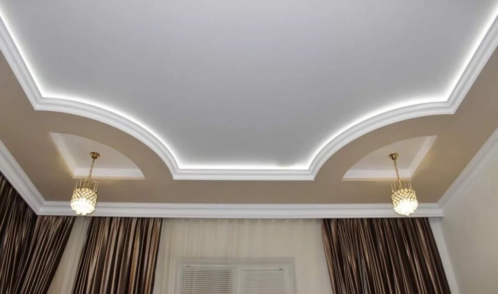 Делаем короб из гипсокартона в интерьере False ceiling design, Bedroom false cei