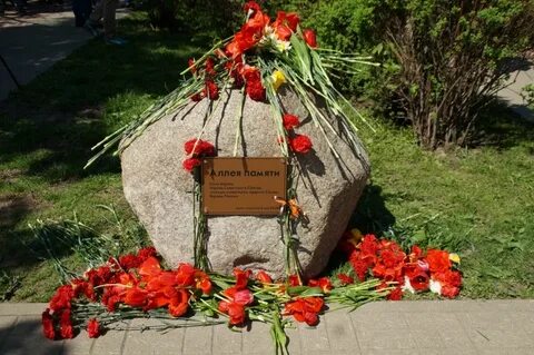 Открытие аллеи памяти сценарий