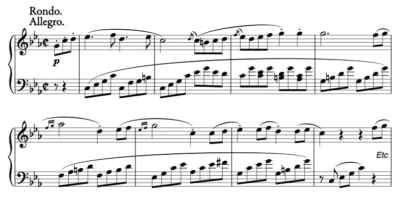 No 8 л бетховена. Бетховен Соната 8 3 часть Ноты. Бетховен. Соната для фортепиано № 8. Бетховен Патетическая Соната 3 часть Ноты. Патетическая Соната Бетховена Ноты.