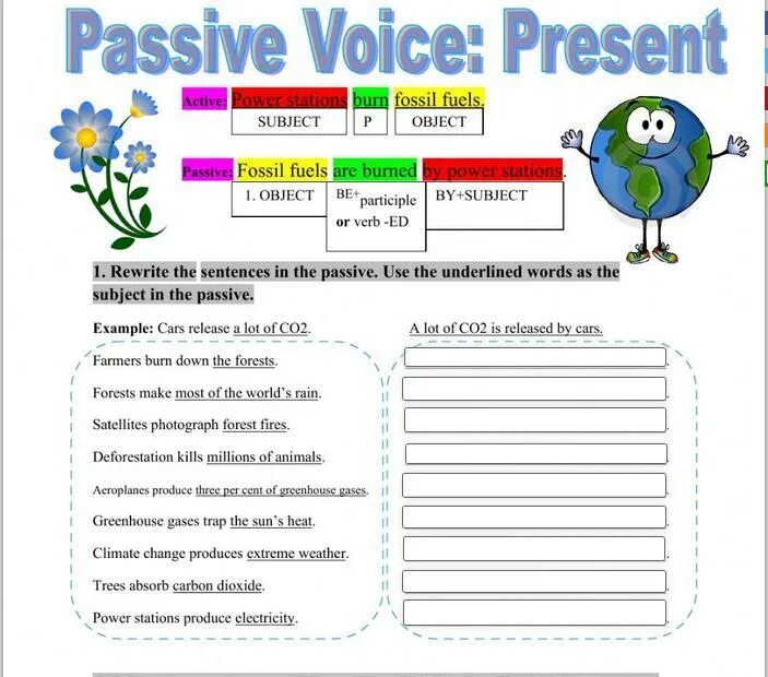 Present Passive Voice Worksheets. Passive Voice Worksheets. Passive Voice 7 Grade Worksheet. Active Passive Voice Worksheets. Present past passive worksheets