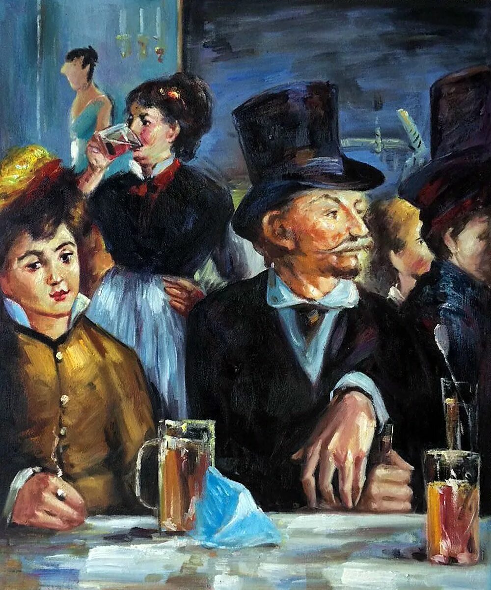 Моня картина. Эдуард Мане the Café-Concert. Эдуард Мане в кафе. Эдуард Мане. "Пьющие пиво", 1878. Эдуард Мане подавальщица пива.