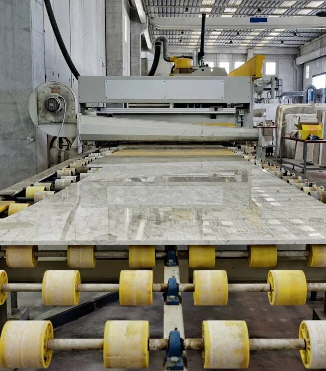 Marble factory. Промышленная резка мрамора. stone factory. stone cutting.