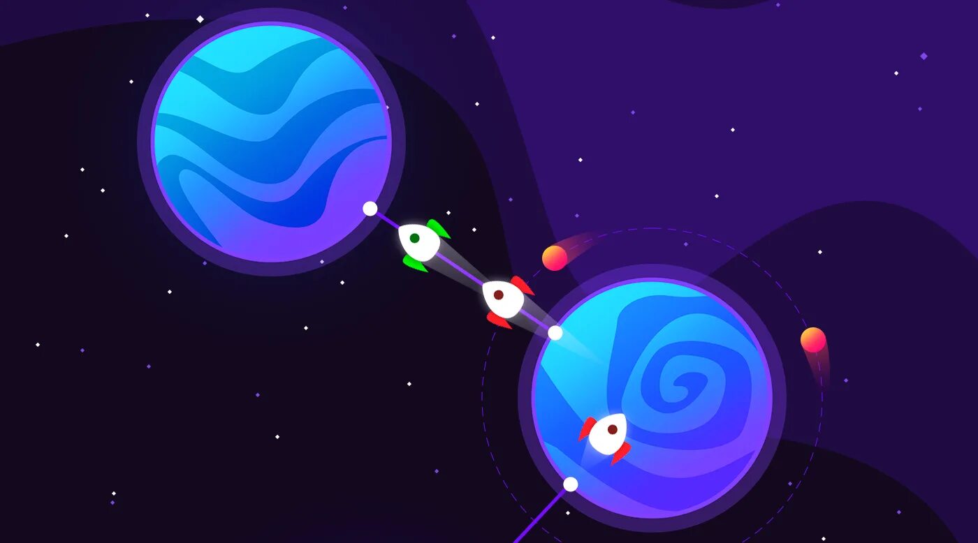Mobile space. Казуальный космос. казуальные игры про космос. игра про орбиты планет. космическая mobile игра.