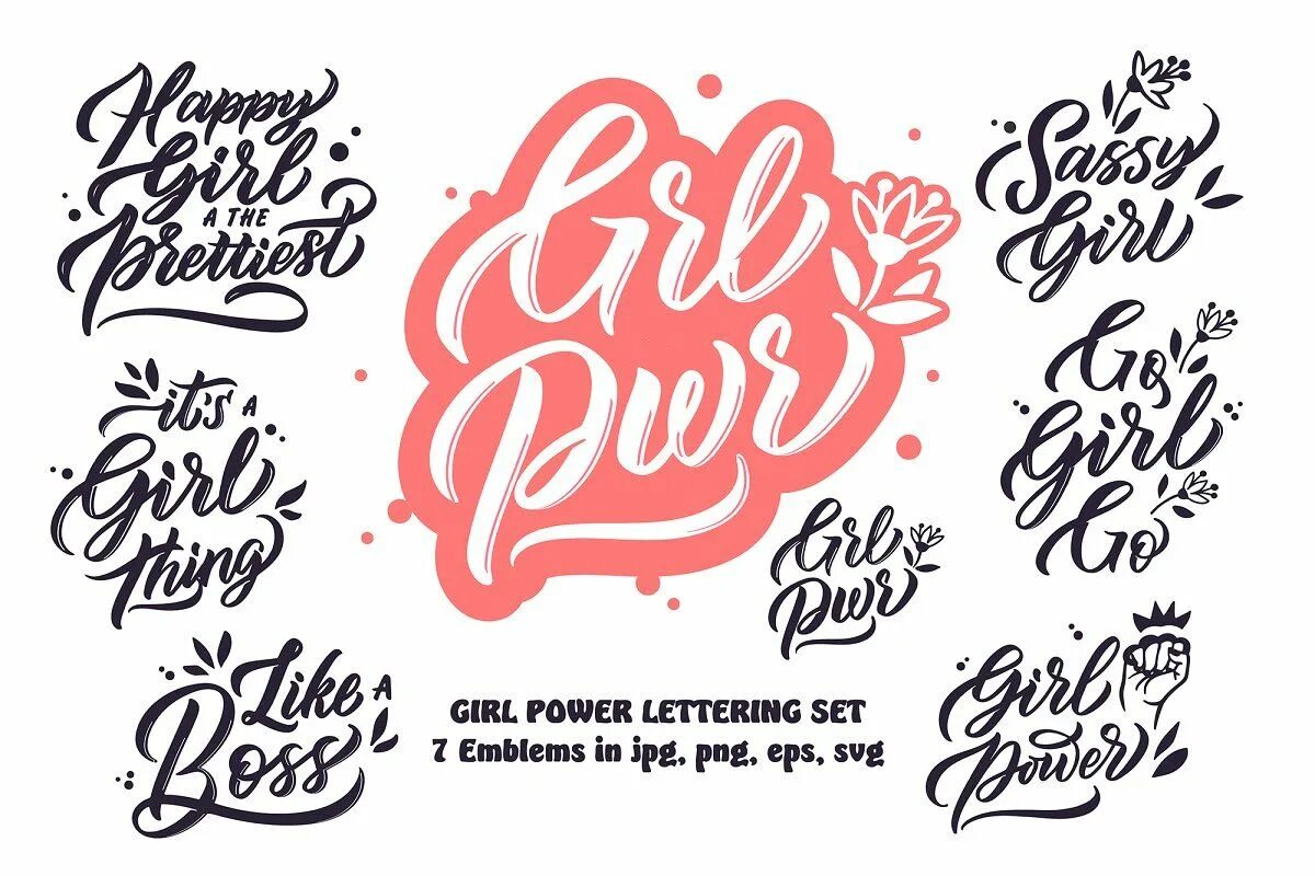 Girl lettering. Леттеринг для девочки. Girl леттеринг. Girl Power леттеринг. Girls Power логотип.