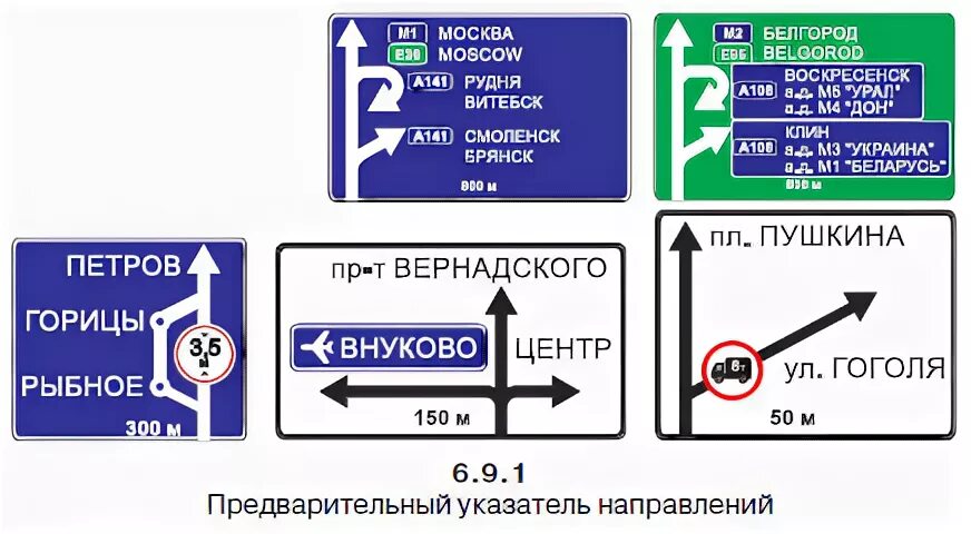 Указатель пдд