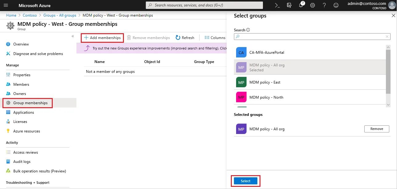 Add group error