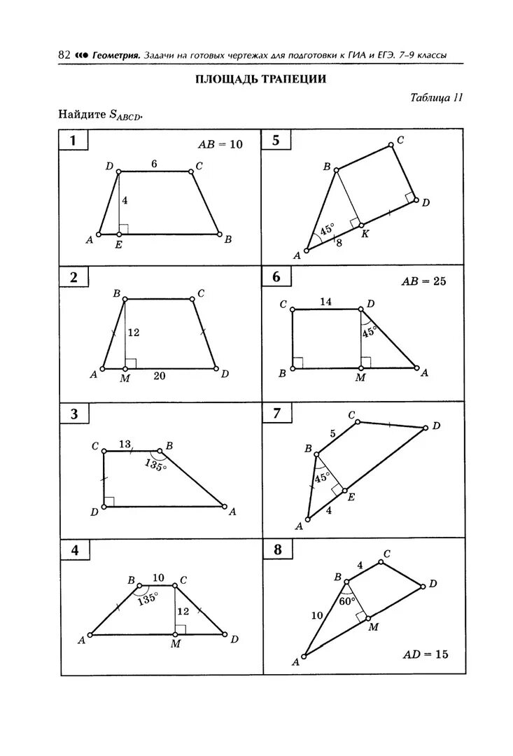 Задачи по готовым чертежам трапеция. Площадь треугольника задачи на готовых чертежах 8 класс Атанасян. Балаян 8 класс геометрия задачи на готовых чертежах. Тренажер задачи на площадь трапеции 8 класс. Площадь треугольника готовые чертежи