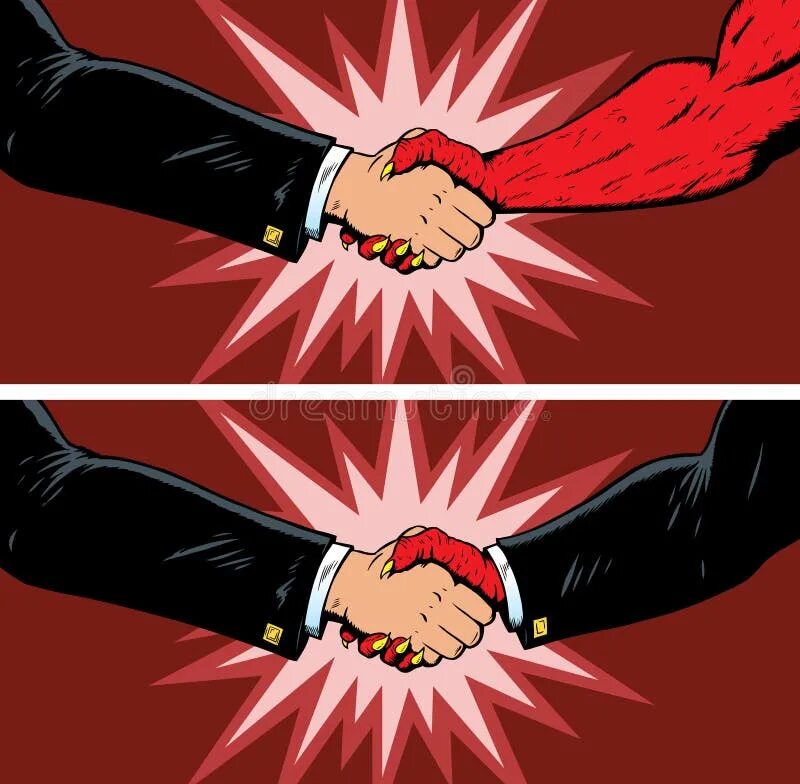I make deal with devil. Сделка с дьяволом рукопожатие. рукопожатие дьявола и человека. deal with the devil.