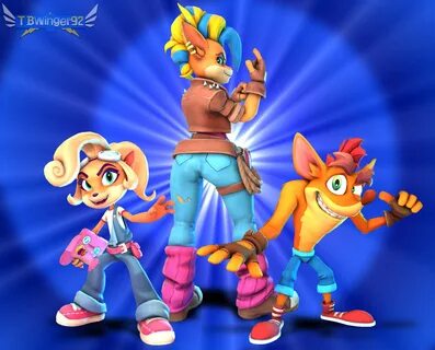 Download Crash Bandicoot Its About Time Wallpaper | Wallpapers.com.