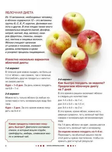 Можно есть яблоки при диете