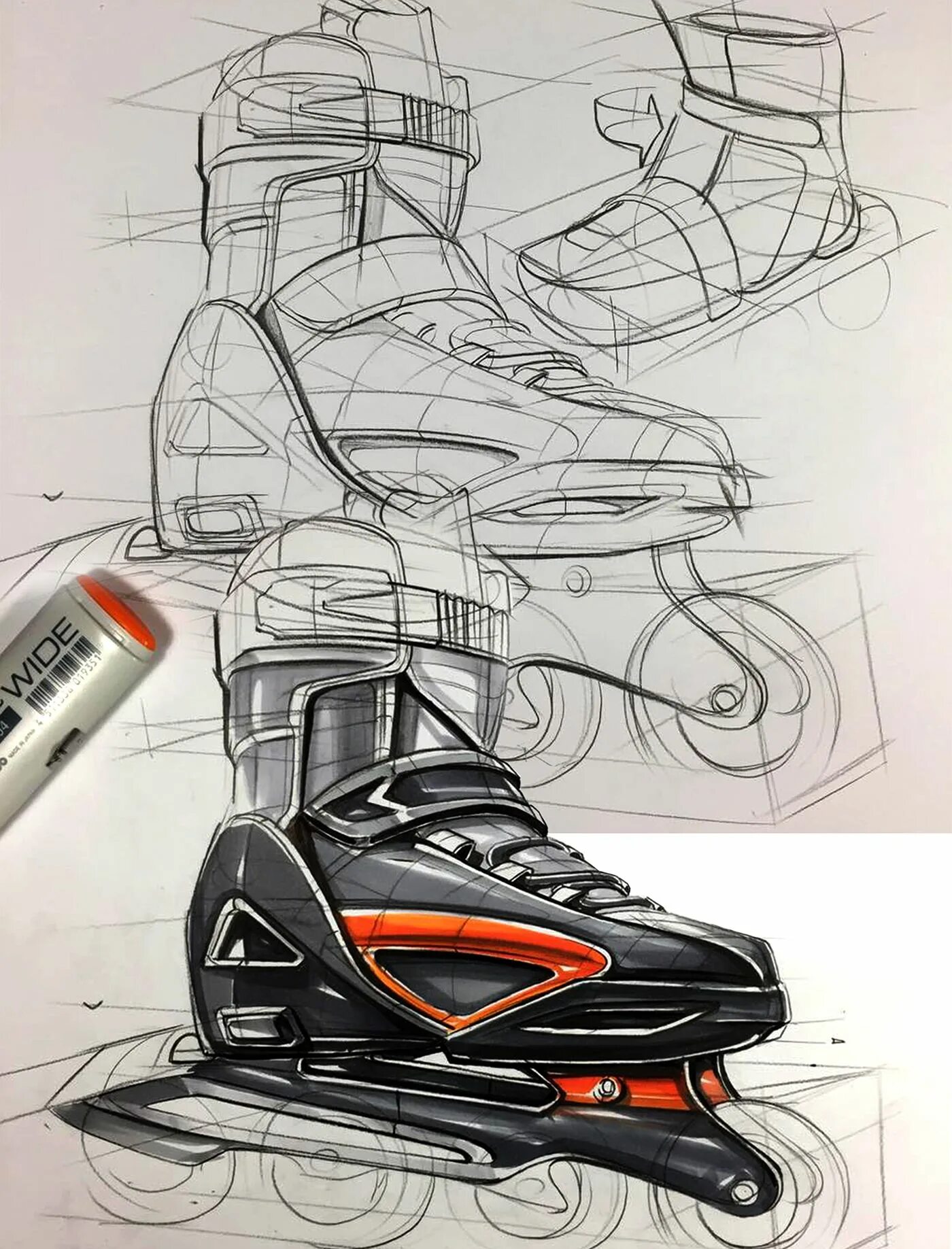 Sketch design portray