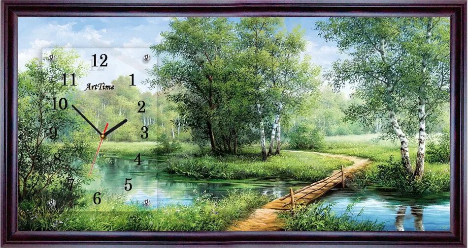 Часы с пейзажем настенные. Часы картина. Часы-картина настенные. Электронные часы настенные с природой. Картина с электронными часами