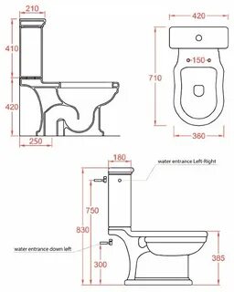 Высота горизонтального выпуска унитаза