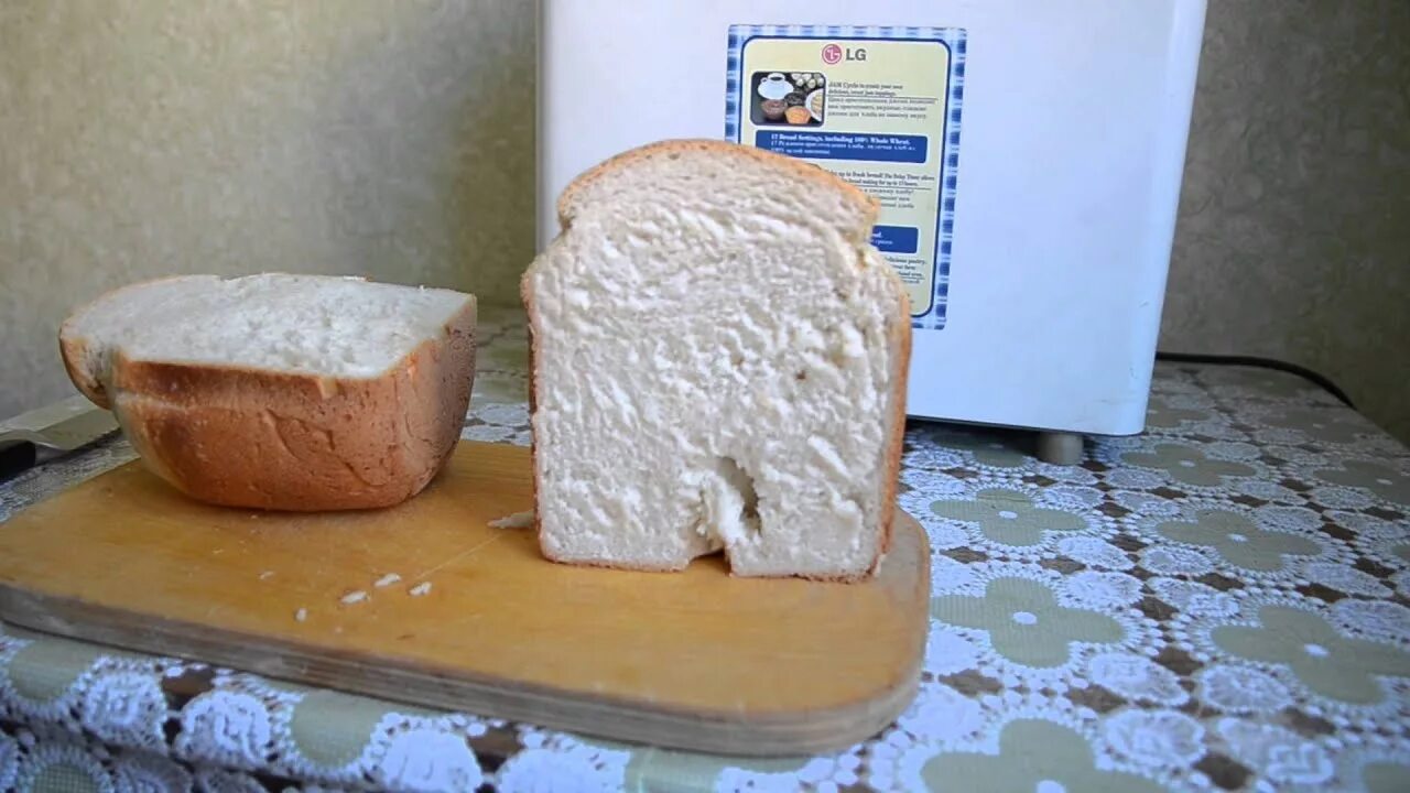 Хлеб в хлебопечке 1 кг. Хлебопечь LG HB-151je. Французский хлеб в хлебопечке LG. Хлебопечка LJ 151. LG Automatic Bread & Jam HB 151je.