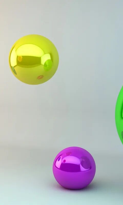 Прыгающие шарики во весь экран. 3d обои. Шарики. Воздушный шарик. Разноцветные.