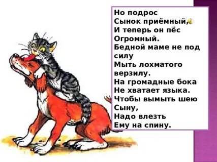 Был у кошки сын приемный стихотворение