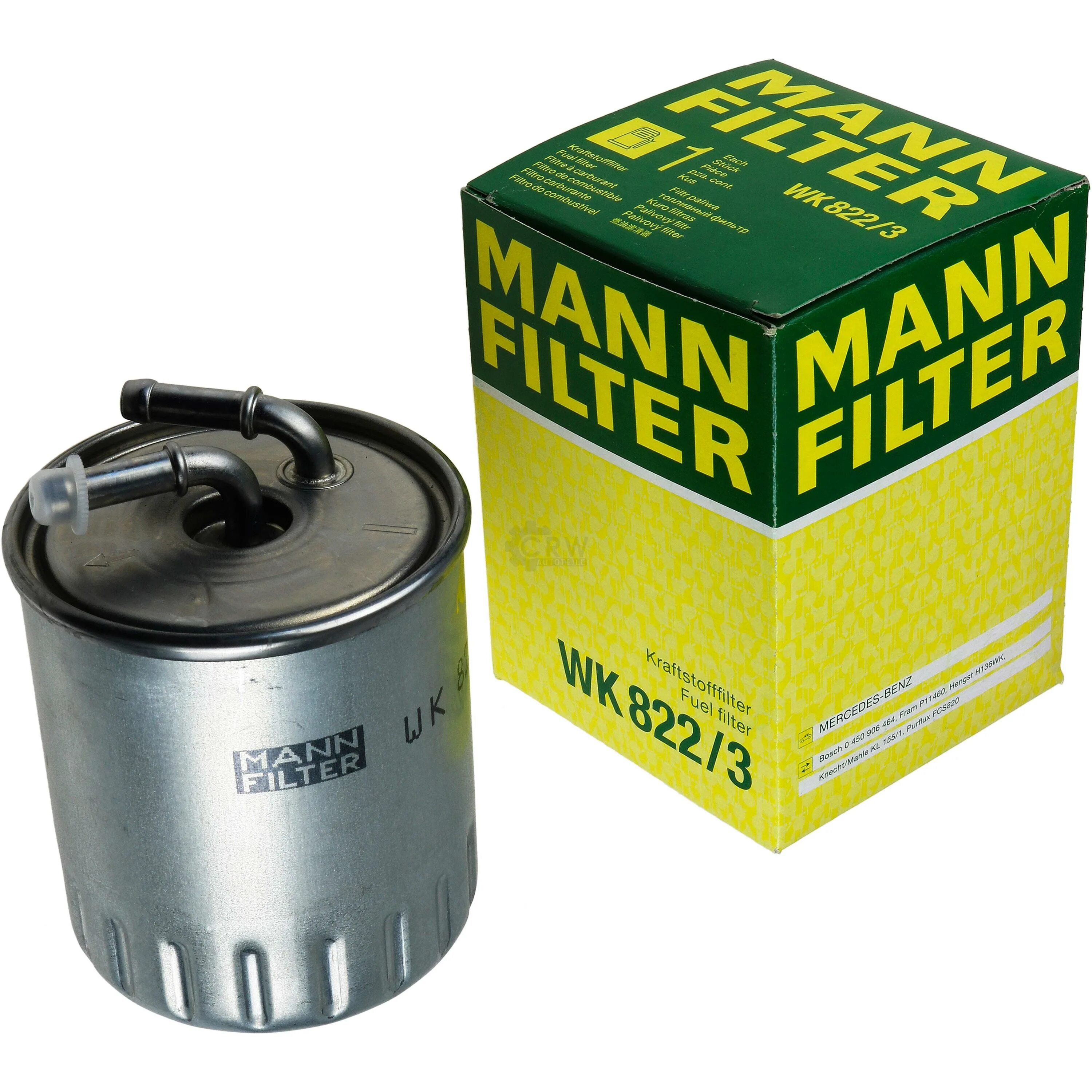 Топливный фильтр дизель отзывы. Mann-Filter WK 822/3. Mann wk822/3 фильтр топливный. Фильтр топливный Mann wk822/2. Топливный фильтр Mann WK 801/1.