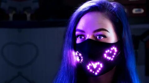 Nerdforge YouTubers Brighten Up the Pandemic With a LED Face Mask That.