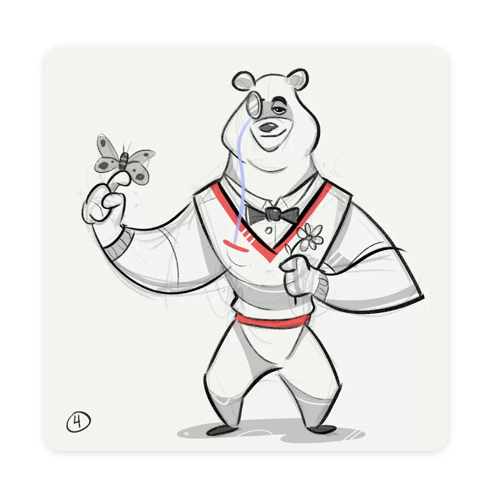 Re smarter. Driver Bear cartoon character. Rich Bear cartoon_5338726.