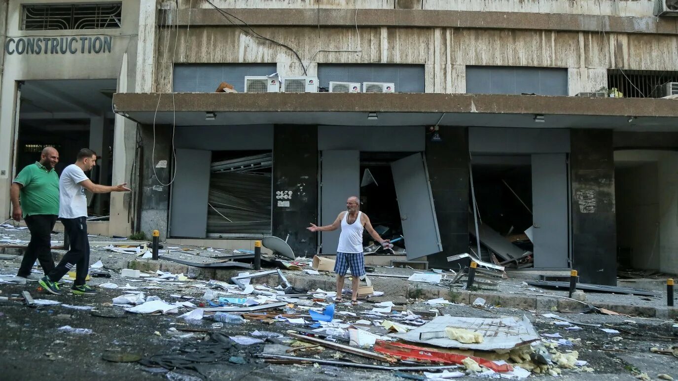 The explosion tore through the building. The explosion tore through the building