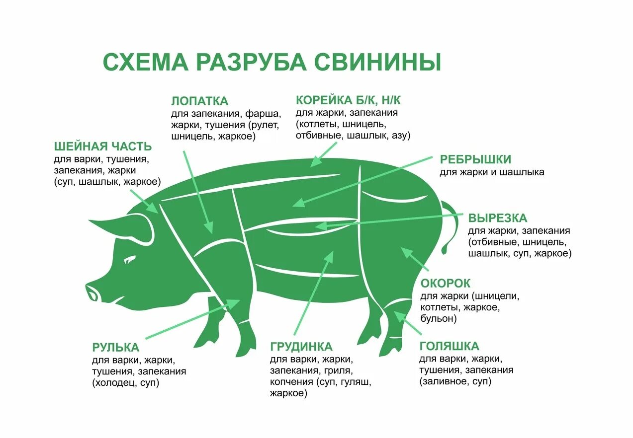 Рубка мяса свинины схема. Части свиной туши схема. Карбонат часть туши свиньи. Схема разруба мяса.