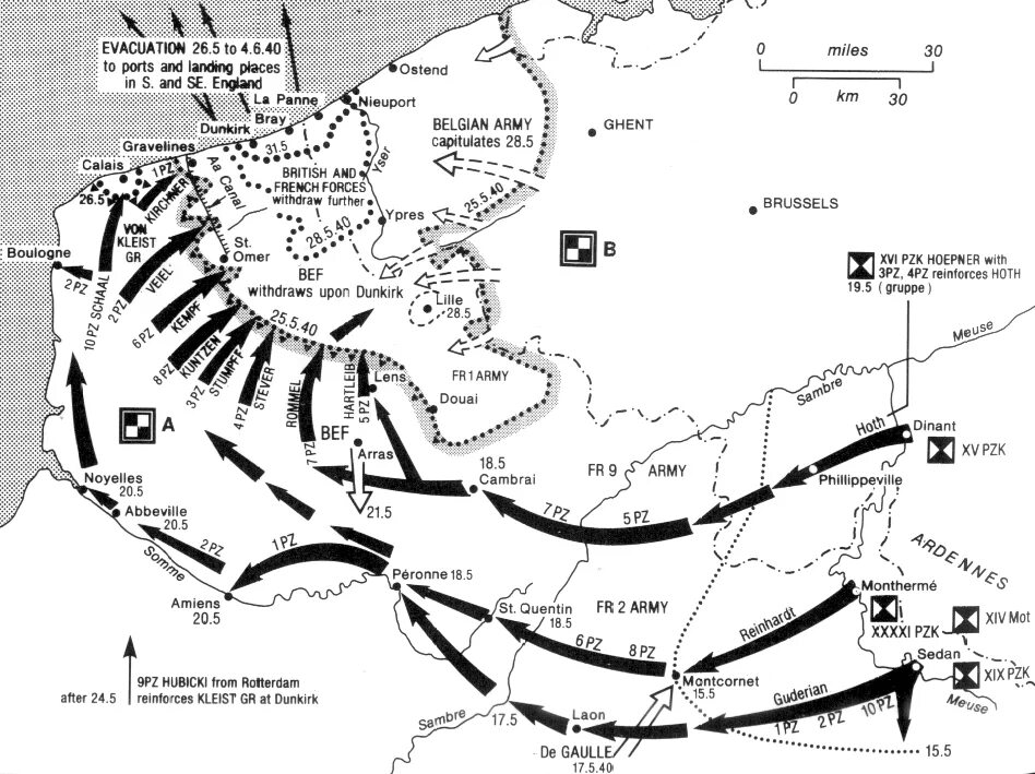 Военные операции франции. Дюнкеркская операция карта. Дюнкерк 1940 карта. Битва за Дюнкерк карта.