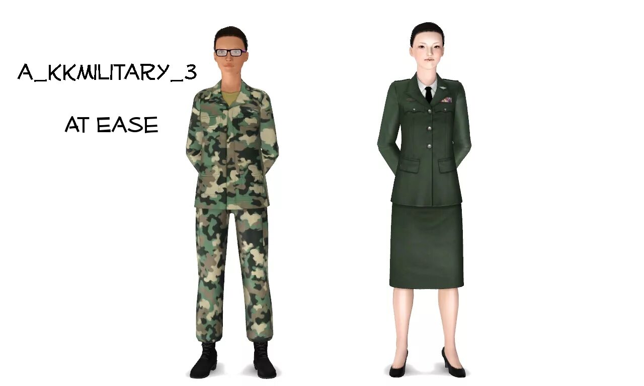 At my ease. Sims 4 military poses. military pose. at ease.