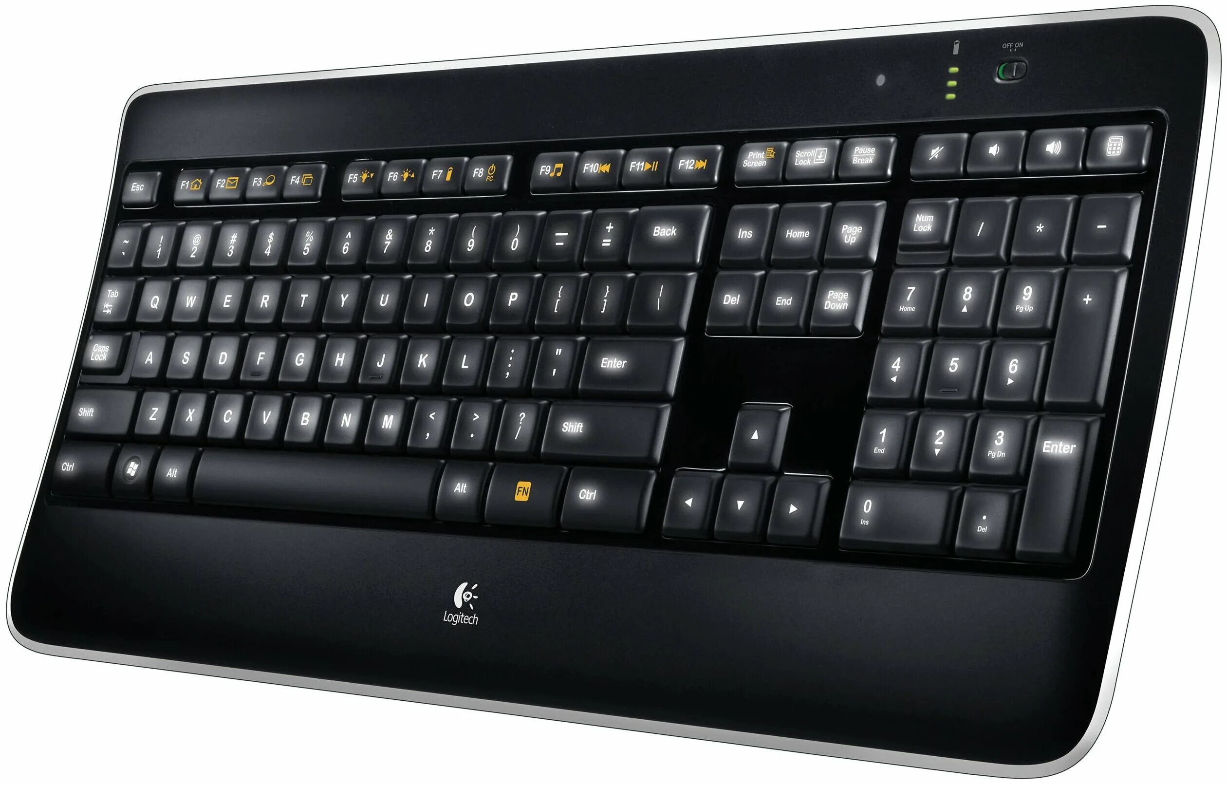 Logitech раскладка. Клавиатура Logitech Wireless illuminated k800. Logitech k800 illuminated. Клавиатура беспроводная Logitech k800. Logitech illuminated Keyboard k800.