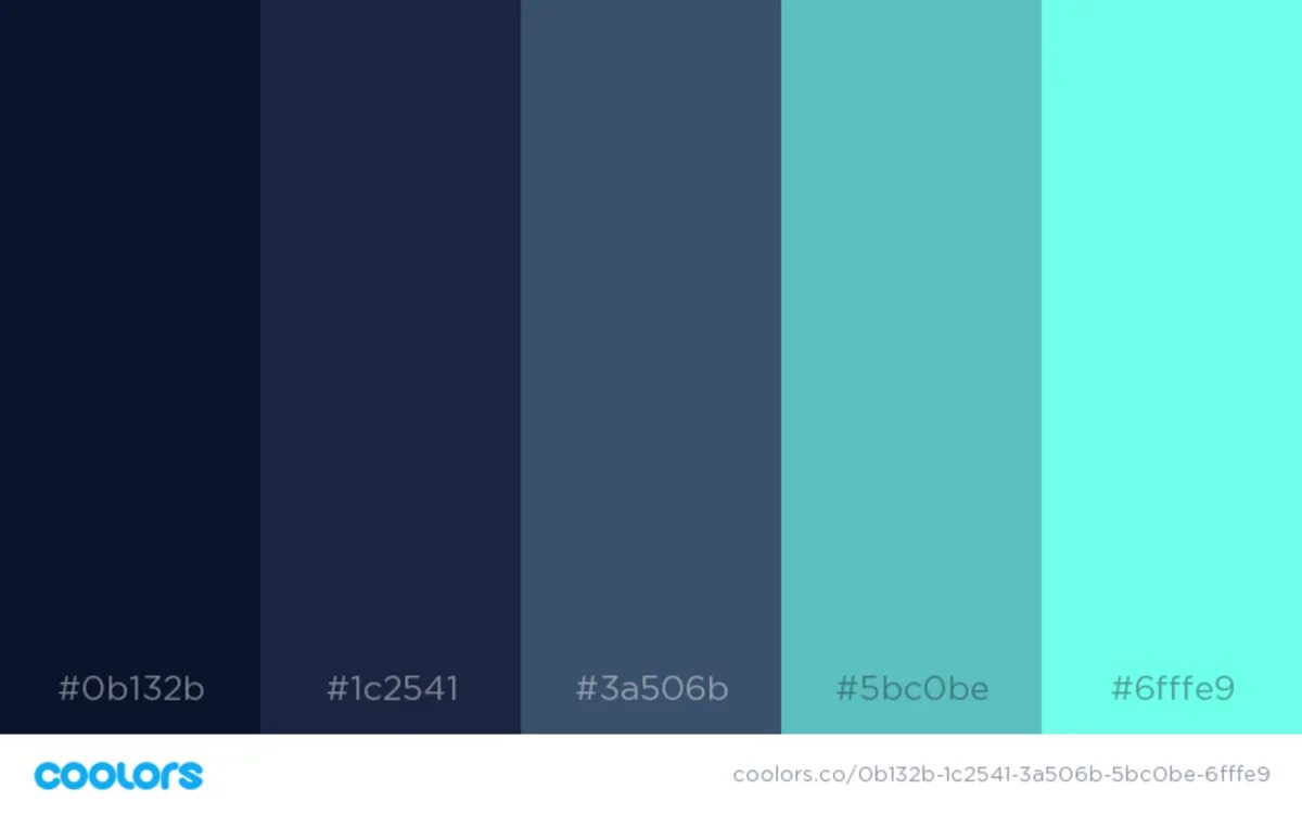 Голубой цвет палитра. Coolors. Coolors логотип. Голубой в html.