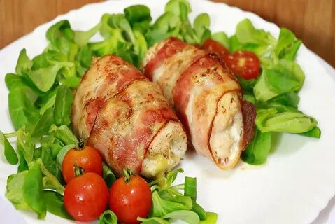 Как приготовить грудки в беконе