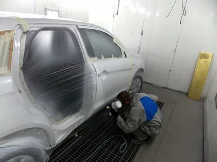 Покраска двери автомобиля