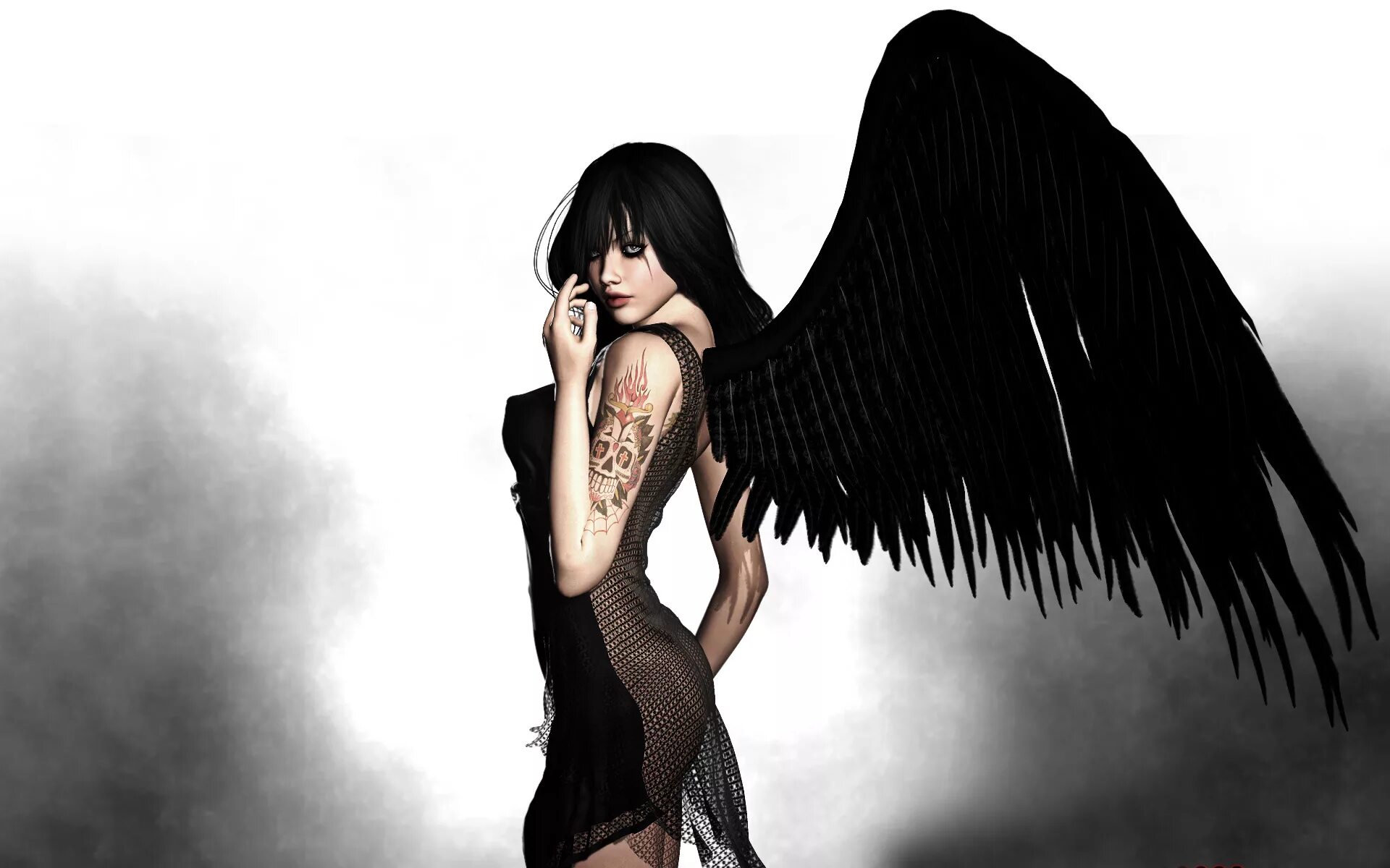 Красивая девушка с крыльями. Фэнтези девушки с крыльями. Крылья демона. Девушка с черными крыльями. Крылья на черном фоне