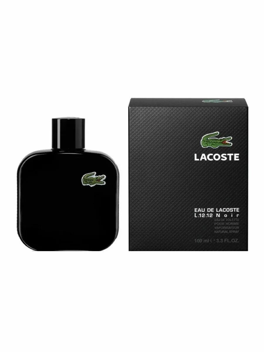 Лакоста мужские отзывы. Lacoste 12.12 Noir. Lacoste l.12.12 Noir. L 12.12 Lacoste черный. Духи мужские Lacoste l.12.12 Noir.