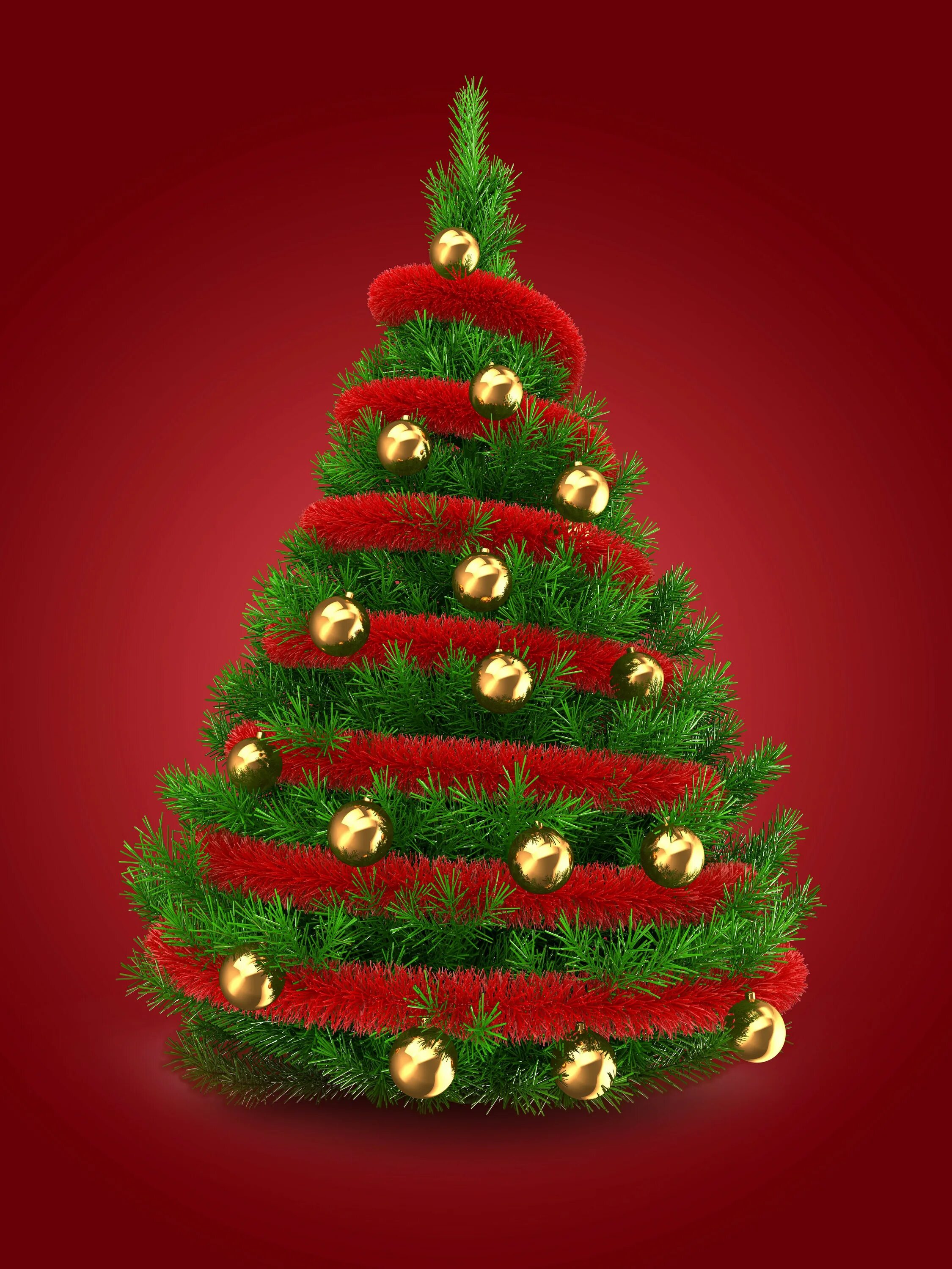 Green christmas tree