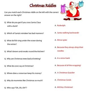 Christmas riddles