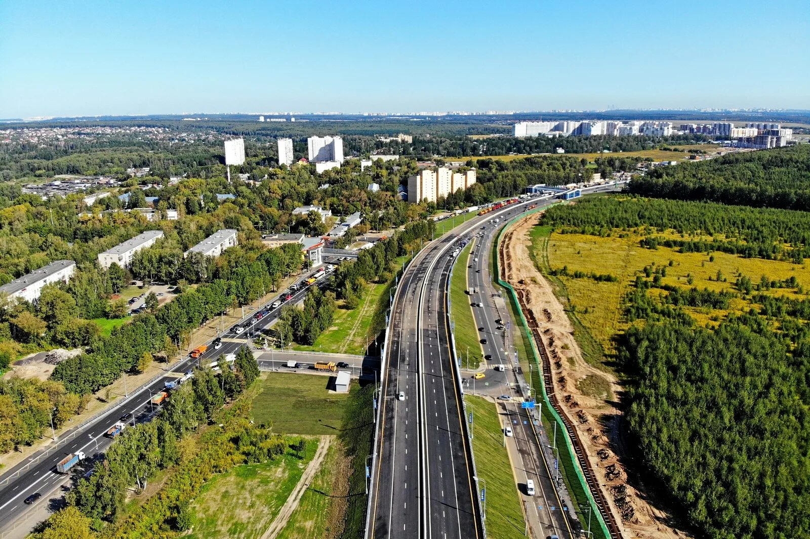 Новая москва год создания. Калужское шоссе. Калужское шоссе Ватутинки. ТИНАО Мосрентген. Дороги поселение Московский ТИНАО.