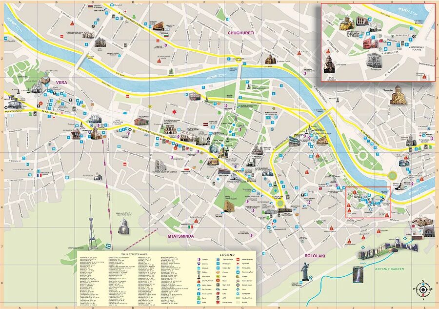 Карта тбилиси на русском языке с улицами. Карта тбилиси с улицами. Достопримечательности тбилиси на карте. Туристическая карта тбилиси. Карта тбилиси на русском языке с улицами.