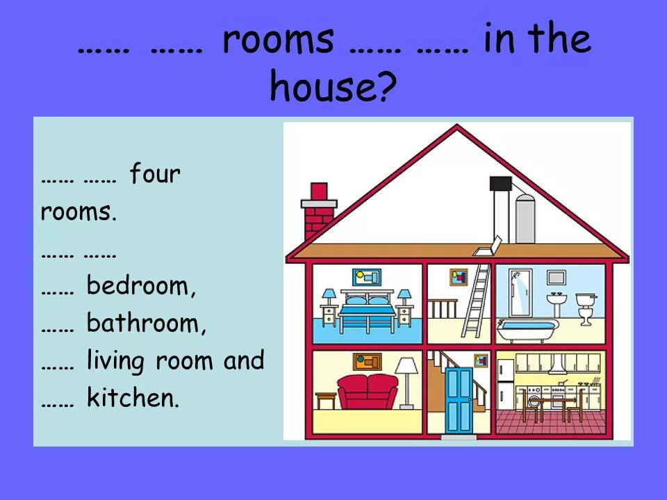 There are four rooms in the house