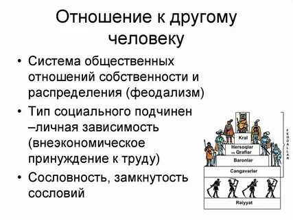 Системе отношений личности выделяют