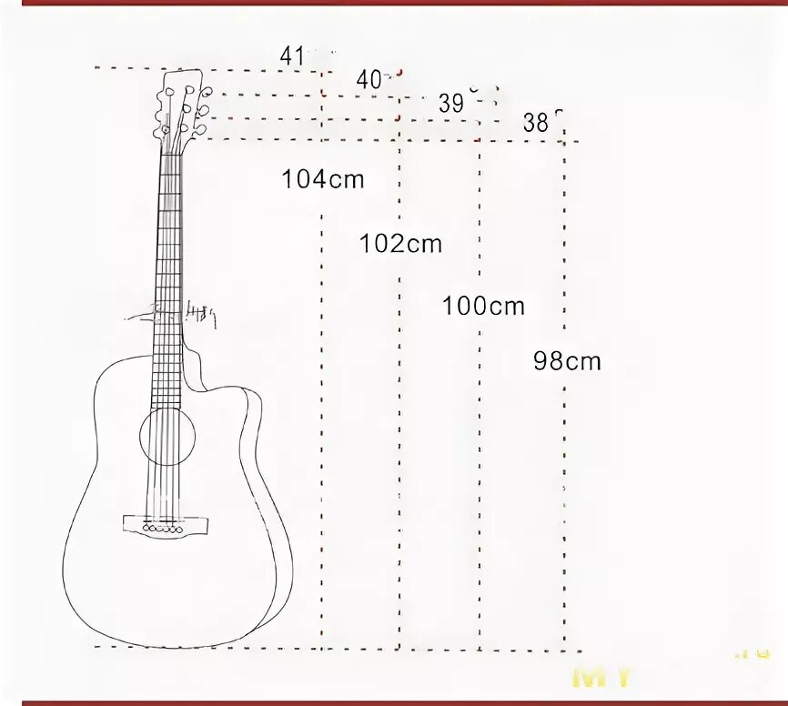 Размеры гитары акустической по возрасту таблица bagages Inutile Composer guitare folk taille Hôtel shampooing pluie